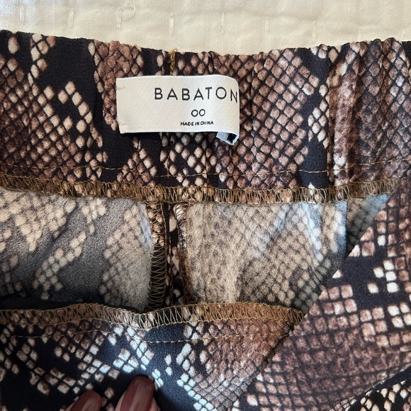 Aritzia (Babaton) Conan pant (snake print) size 00 - Picture 3 of 4